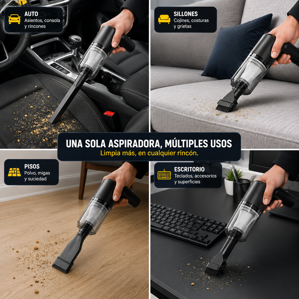 Aspiradora Portatil 3 en 1