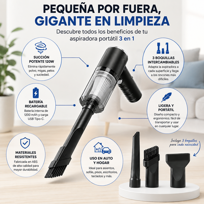 Aspiradora Portatil 3 en 1